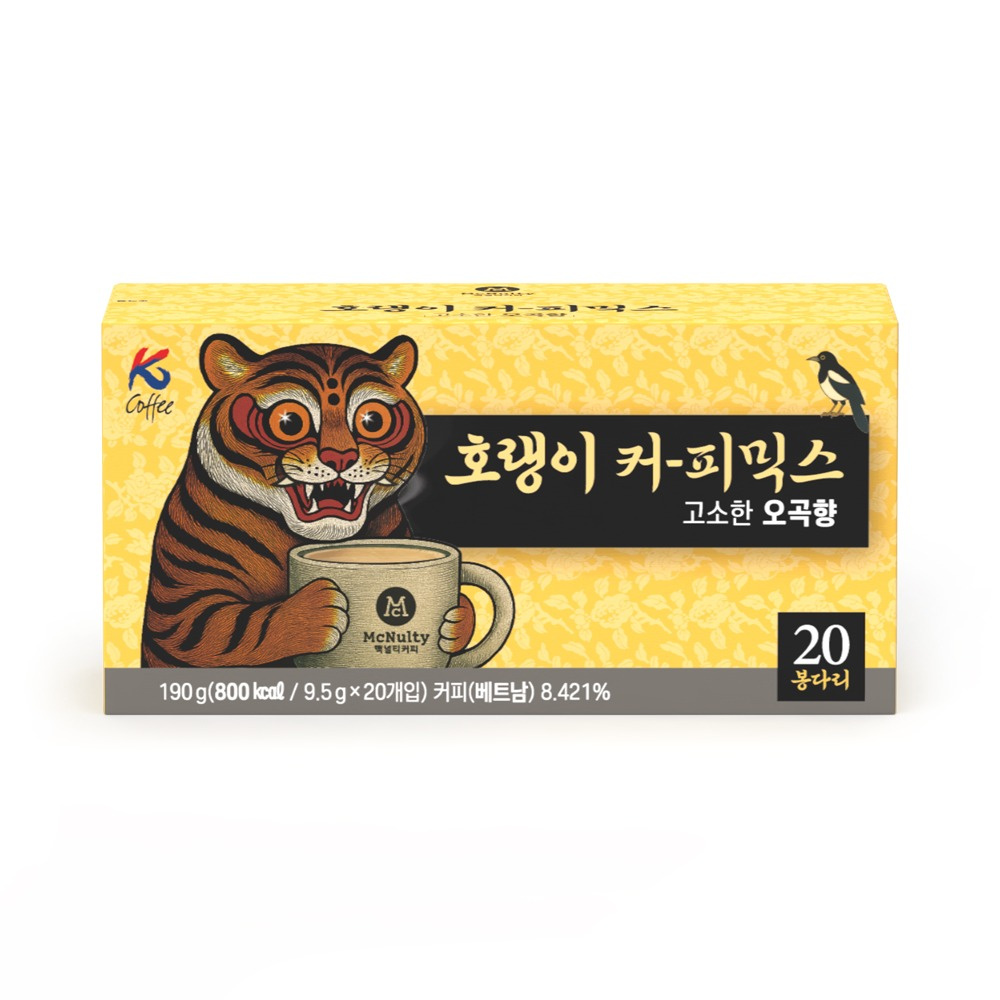 [한국맥널티] 맥널티 호랭이커피 오곡향 커피믹스