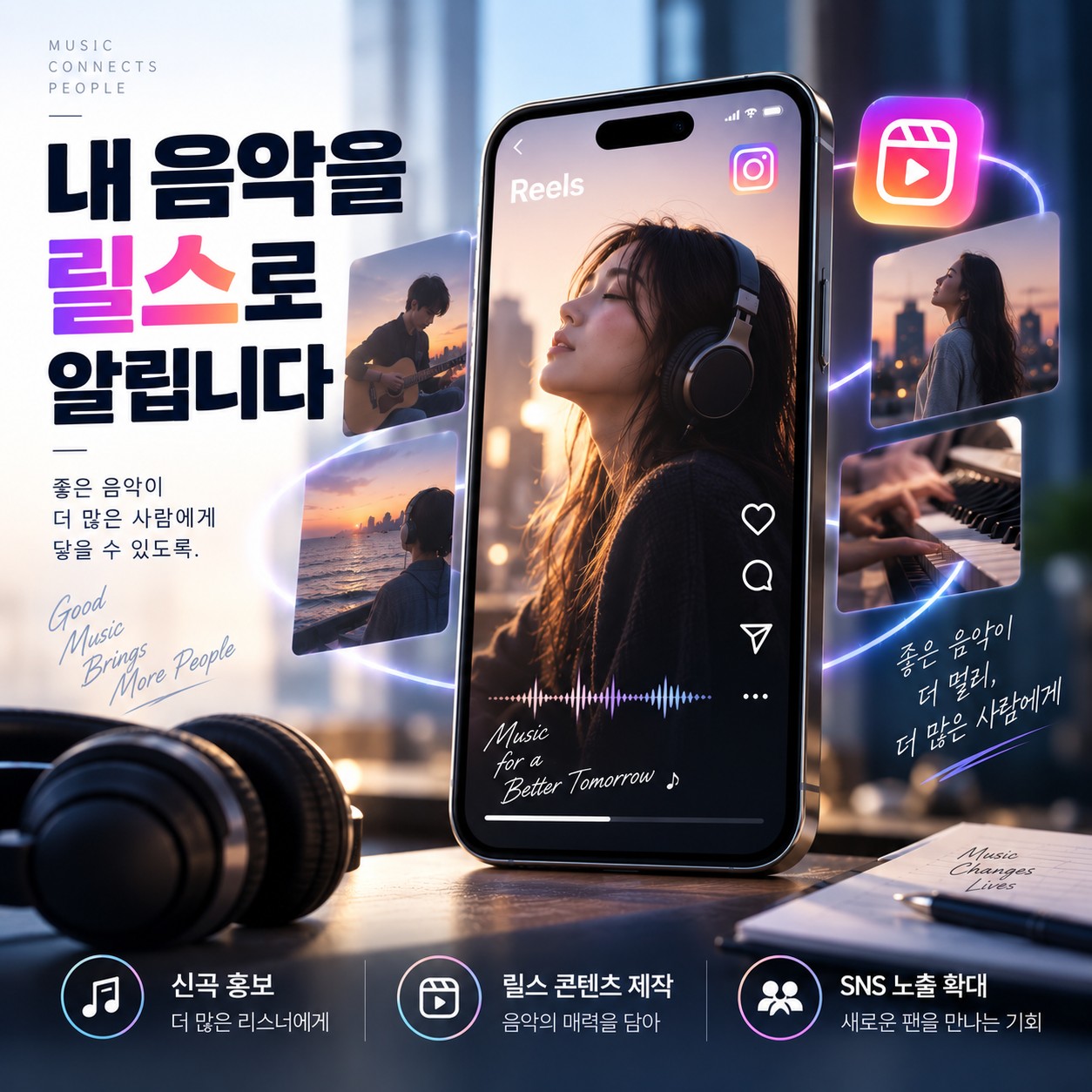 내 음악, 릴스로 홍보해드립니다